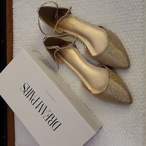 Dream Pairs Gold Flats